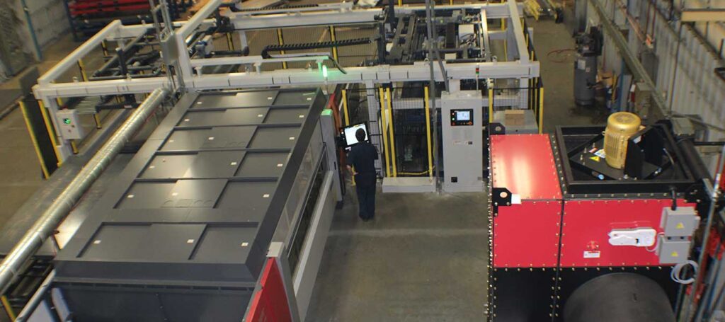 Miro bought this Mitsubishi fiber laser with full automation to increase their fiber laser cutting services, reducing cut time and costs.