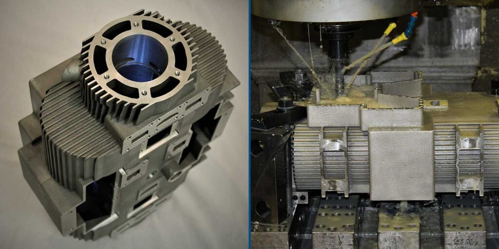 MIro Manufacturing was the contract manufacturer for this custom-manufactured engine block.